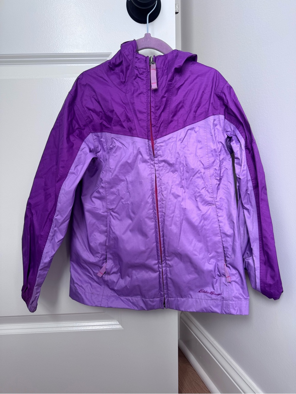 Kids Two-Tone Purple Packable Jacket